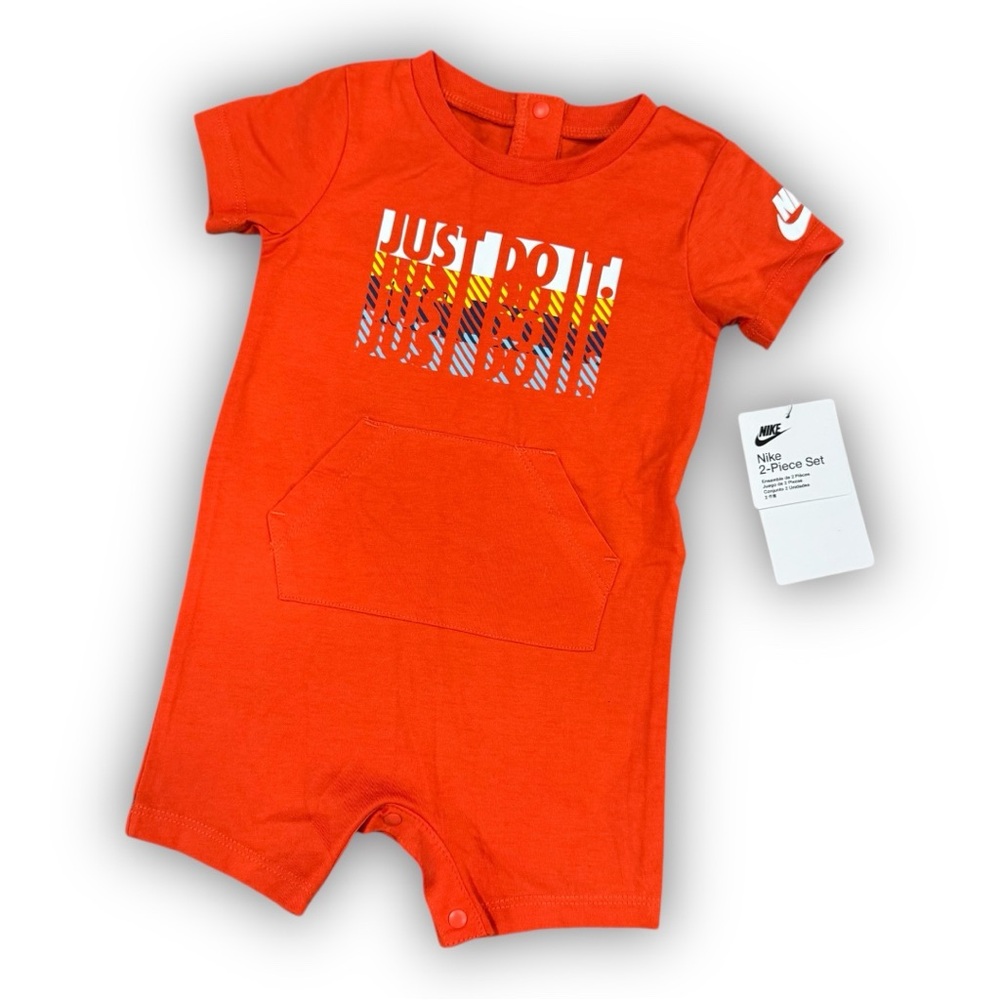 Nike Orange Baby Romper